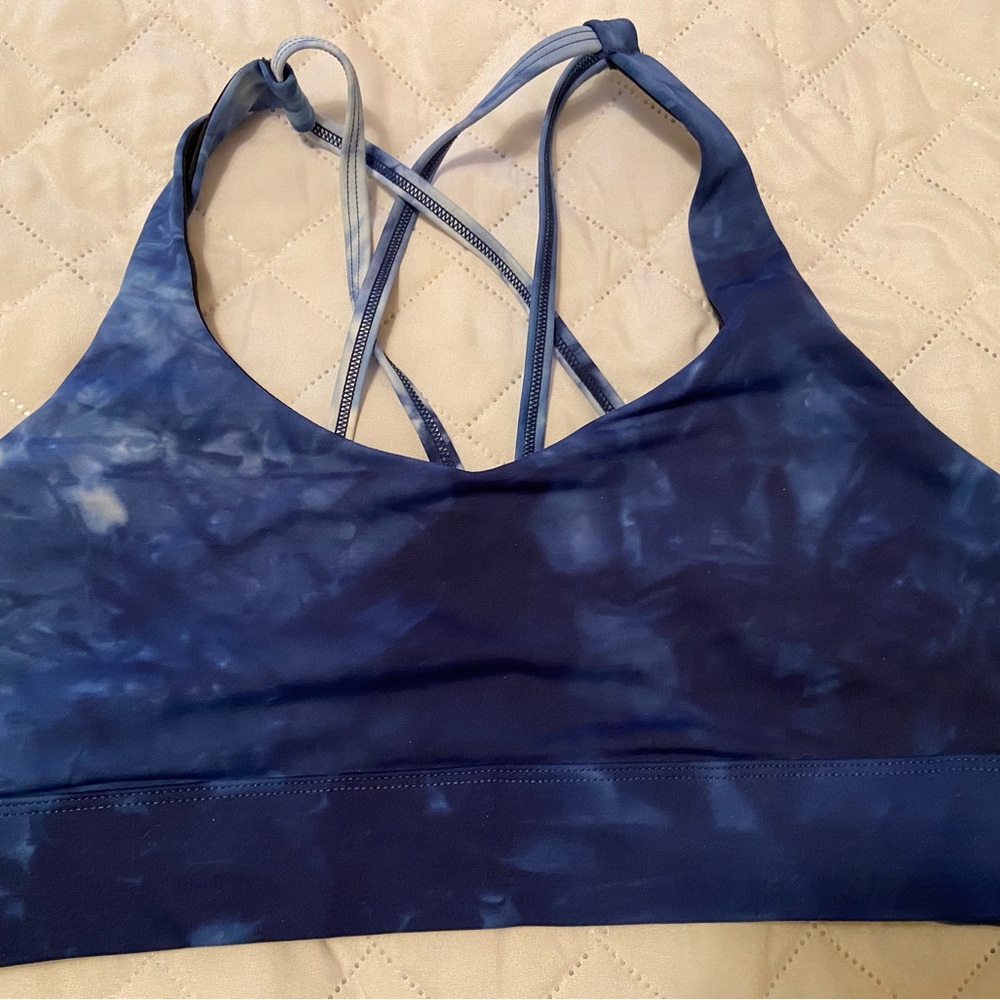 NWOT Zyia tie dye Strappy sports bra - XL
